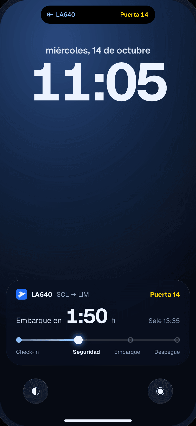 Live Activity de Flisty en la pantalla de bloqueo